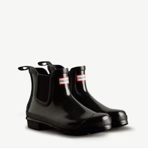 Women's Hunter Original Gloss Chelsea Boots NIB Size 9
